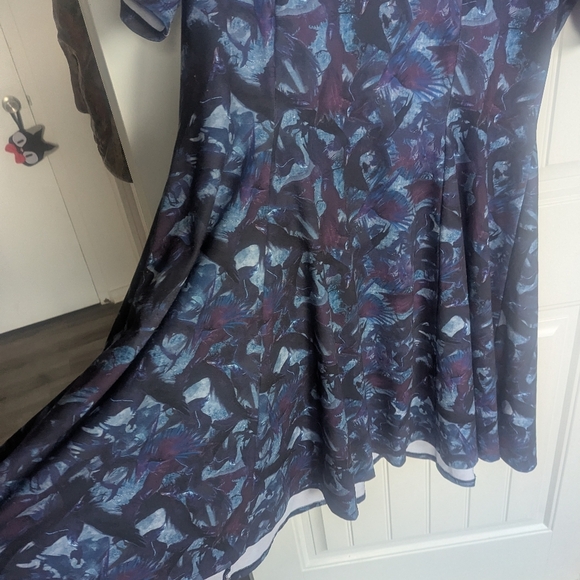 Blackmilk XXL The Witcher Raven Blue T-shirt Dress - Picture 4 of 6